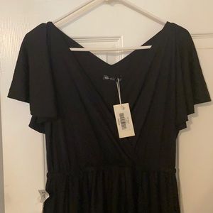 Large Black floor length dress